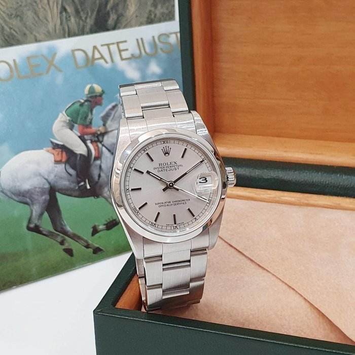 【大眾名錶】ROLEX 勞力士 Datejust 蠔式日誌 78240 銀面 平光圈 錶徑31mm 大眾名錶B1190-3