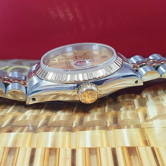 【大眾名錶】ROLEX 勞力士 69173 Datejust 蠔式女錶 金面T柱 錶徑26mm自動上鍊 大眾名錶B925-5