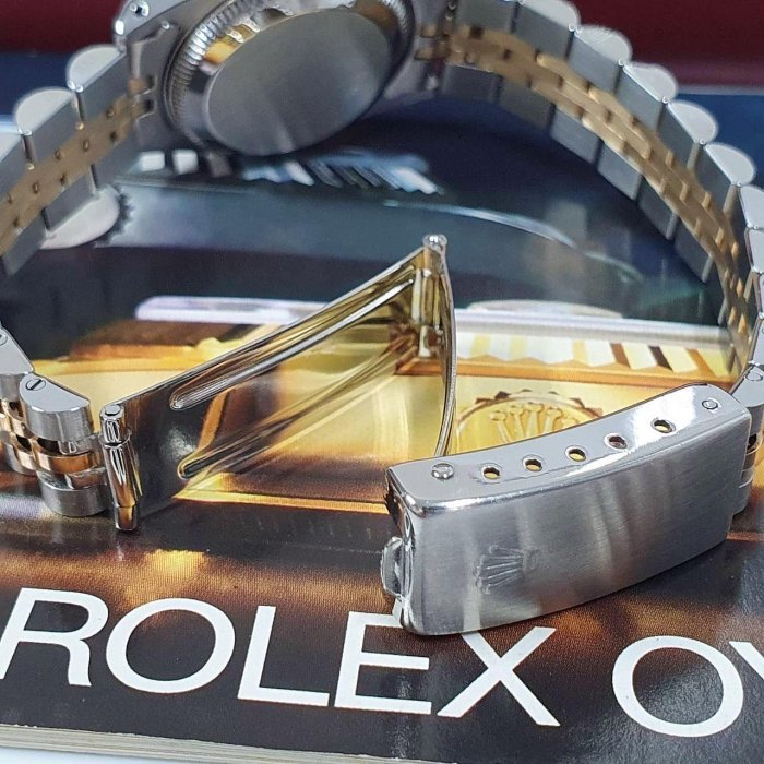 【大眾名錶】ROLEX 勞力士 69173 Datejust 半金女錶 太陽圈 金十鑽面盤錶徑26mm 大眾名錶B904-6