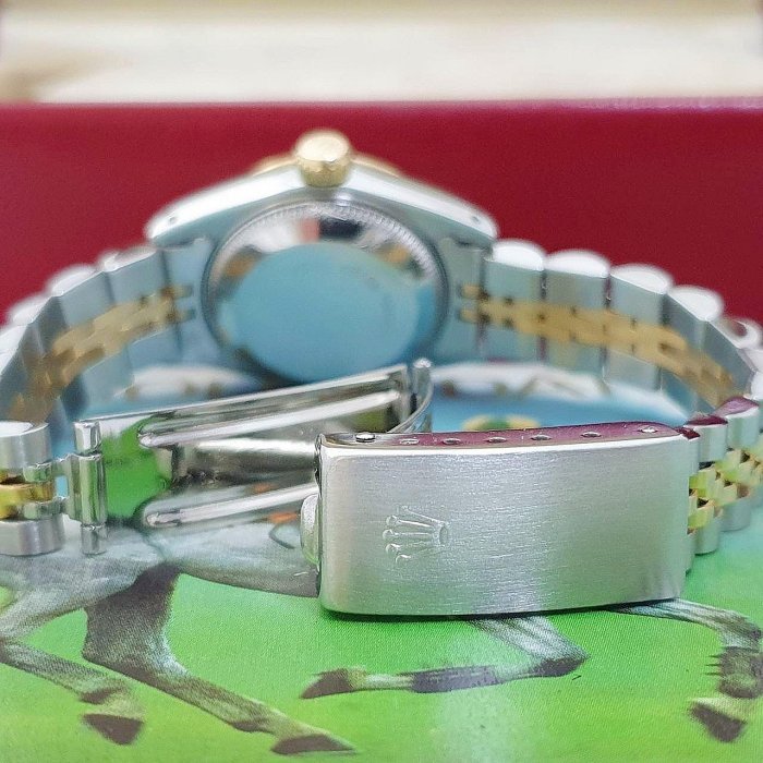 【大眾名錶】ROLEX 勞力士 69173 Datejust 女錶經典款 太陽圈 金色十鑽面盤 大眾名錶B1108-6