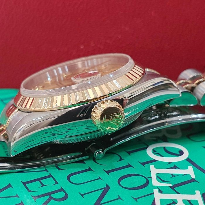 【大眾名錶】ROLEX 勞力士 69173 Datejust 蠔式女錶 金十鑽面盤 新包台 錶徑26 大眾名錶B1103-7