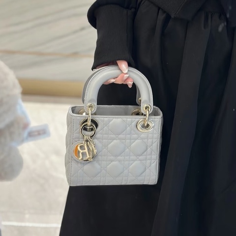 DIOR✨蛋白石灰MINI LADY DIOR黛妃包