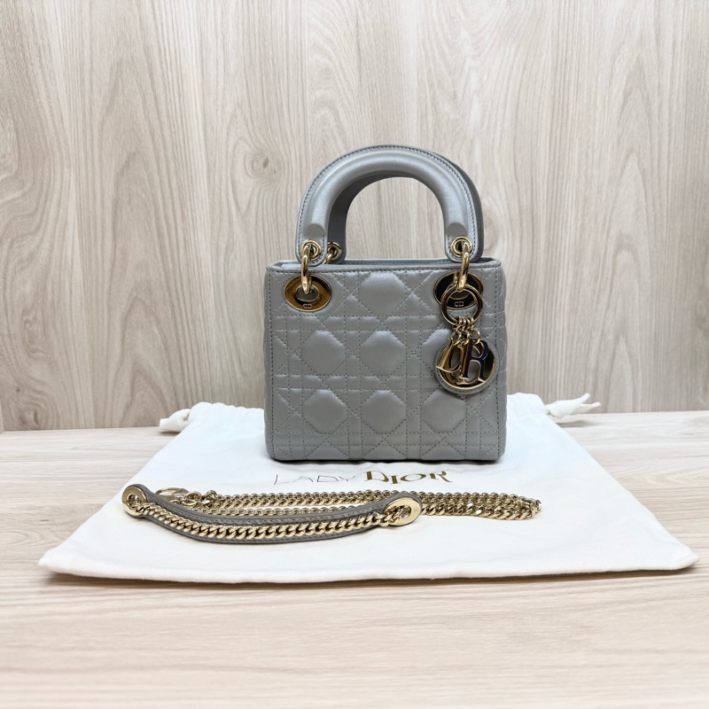 DIOR✨蛋白石灰MINI LADY DIOR黛妃包-1