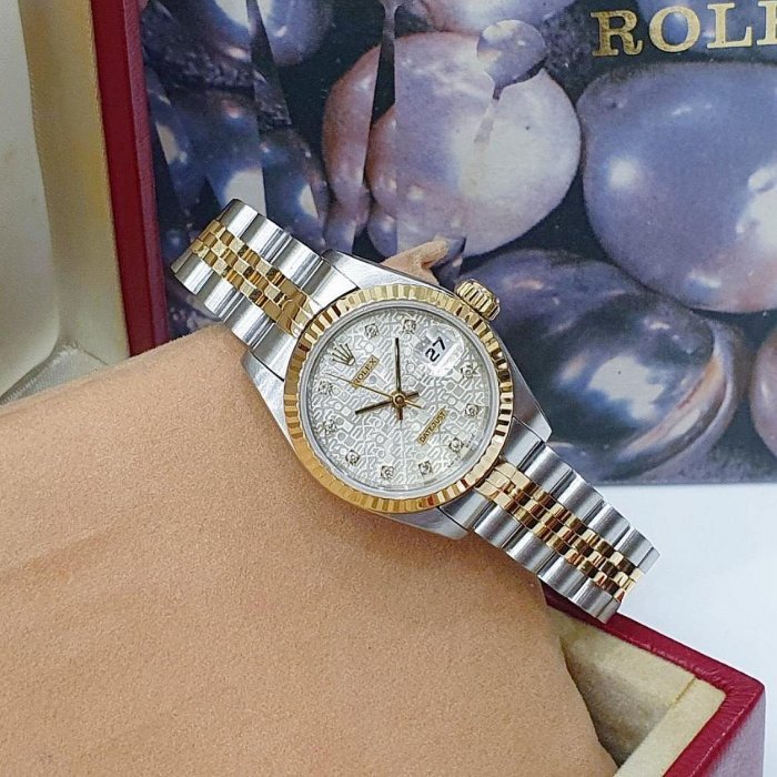 【大眾名錶】ROLEX 勞力士 69173 Datejust 蠔式女錶 銀白色紀念十鑽面盤 錶徑26 大眾名錶B1109-4
