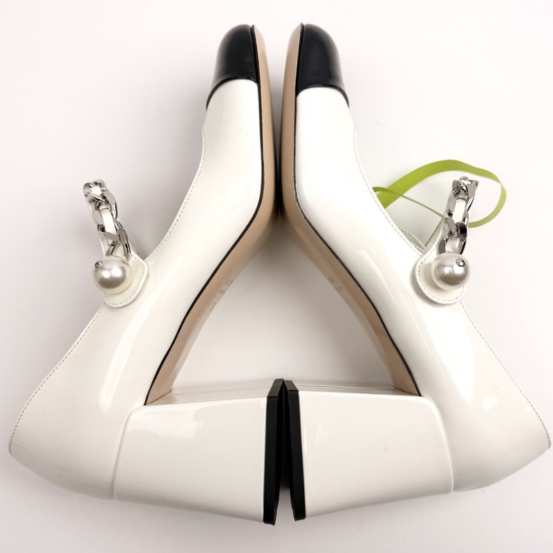 99新 繆繆/Miu Miu/36碼/ 珍珠高跟鞋 無附件-3