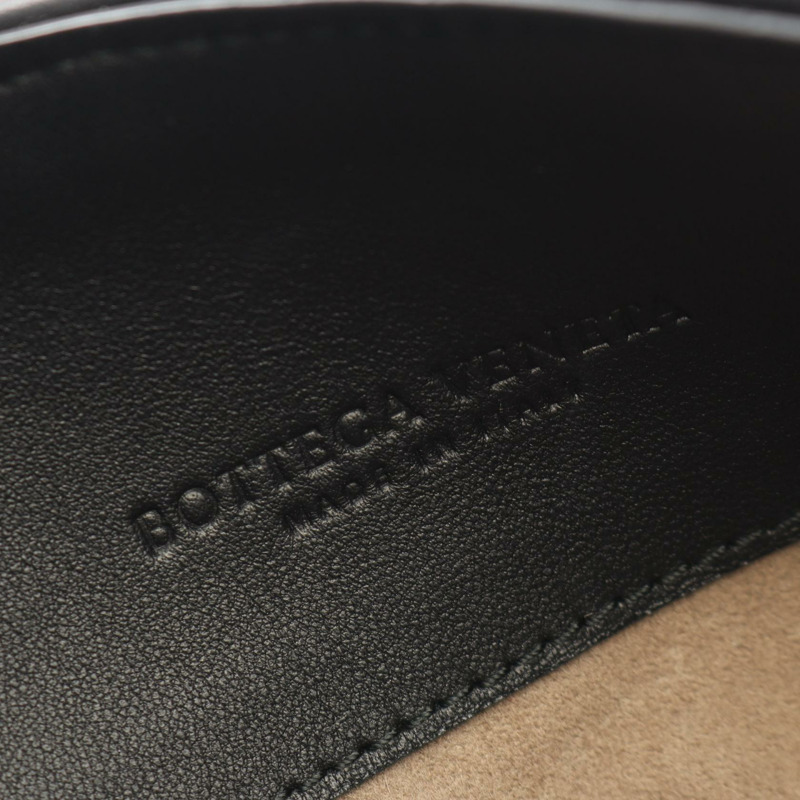 BOTTEGA VENETA Olympian Intrecciato CHain 單背包，黑色皮革，二手女款-3