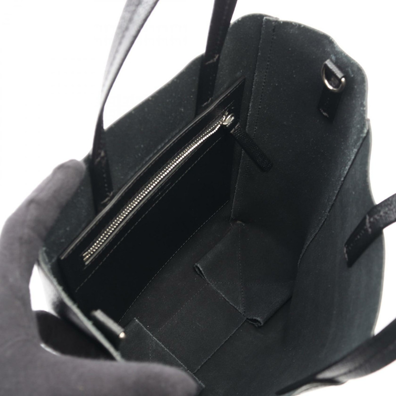 CELINE Vertical 小號 Cabas 單肩托特包 176183 黑色皮革 二手 女士-2