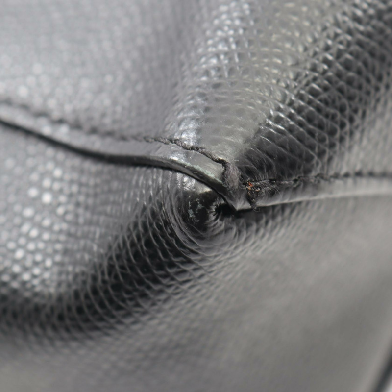 CELINE Vertical 小號 Cabas 單肩托特包 176183 黑色皮革 二手 女士-5