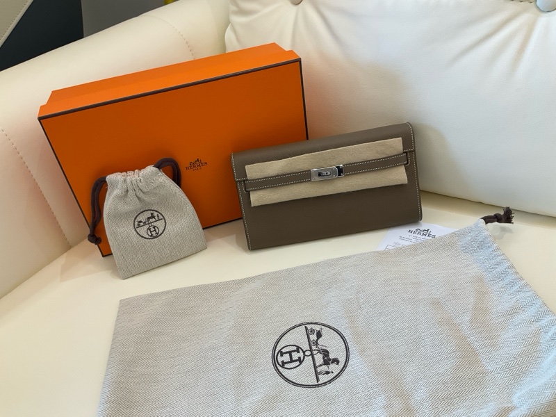 🥰愛馬仕Kelly to go大象灰銀扣W刻-4