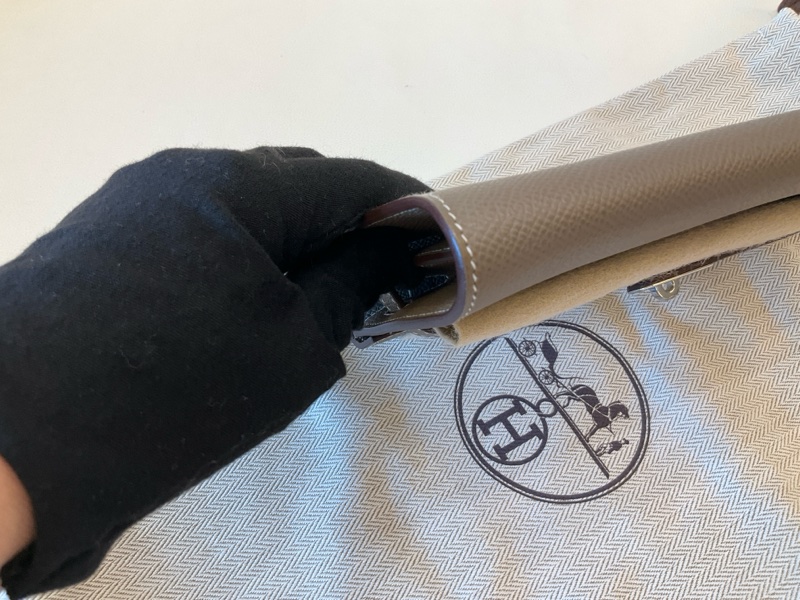 🥰愛馬仕Kelly to go大象灰銀扣W刻-10