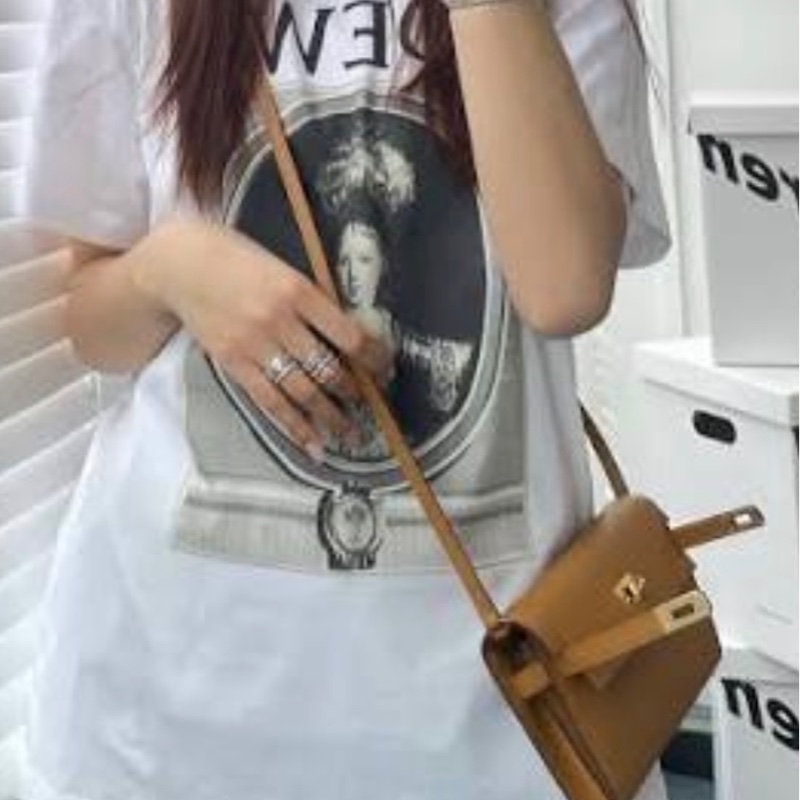 🥰愛馬仕Kelly to go大象灰銀扣W刻-28