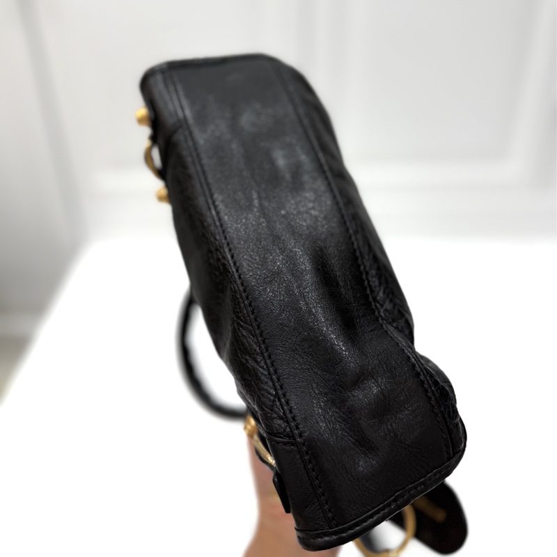 BALENCIAGA 巴黎世家 mini City 黑色 機車包 斜背包 肩背包 側背包 手提包-23