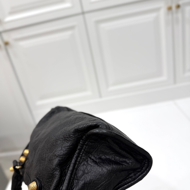 BALENCIAGA 巴黎世家 mini City 黑色 機車包 斜背包 肩背包 側背包 手提包-27