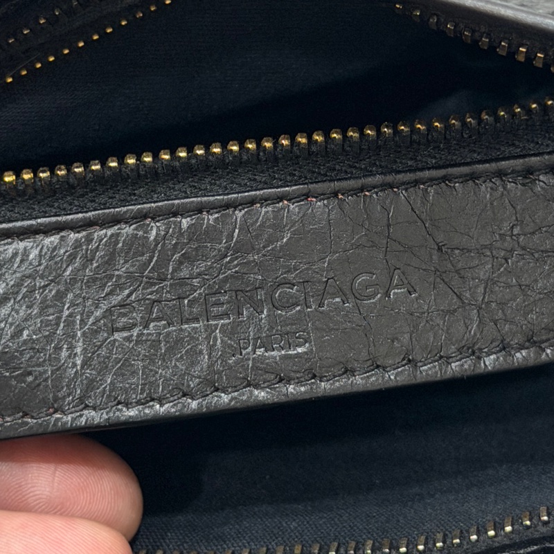 BALENCIAGA 巴黎世家 mini City 黑色 機車包 斜背包 肩背包 側背包 手提包-38