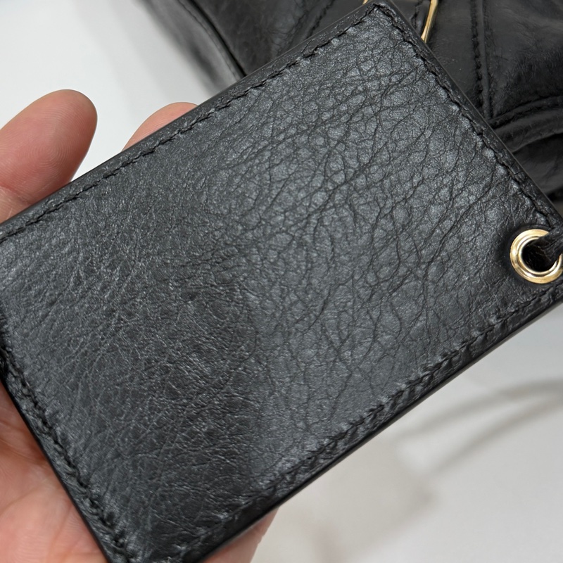 BALENCIAGA 巴黎世家 mini City 黑色 機車包 斜背包 肩背包 側背包 手提包-47