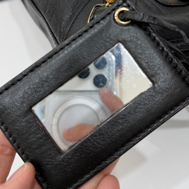 BALENCIAGA 巴黎世家 mini City 黑色 機車包 斜背包 肩背包 側背包 手提包-48