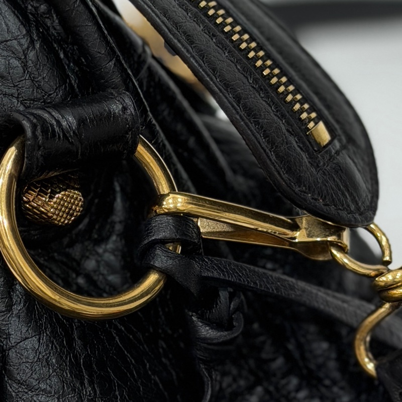 BALENCIAGA 巴黎世家 mini City 黑色 機車包 斜背包 肩背包 側背包 手提包-63