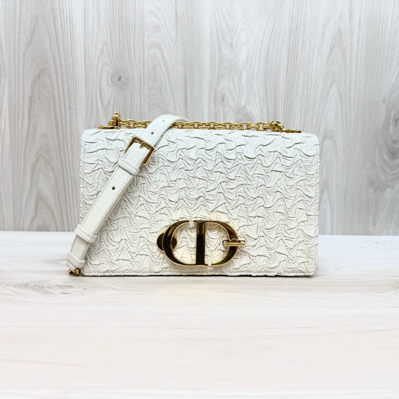 DIOR🤍限量款白金波紋小羊皮蒙田30M9220UPGO-1