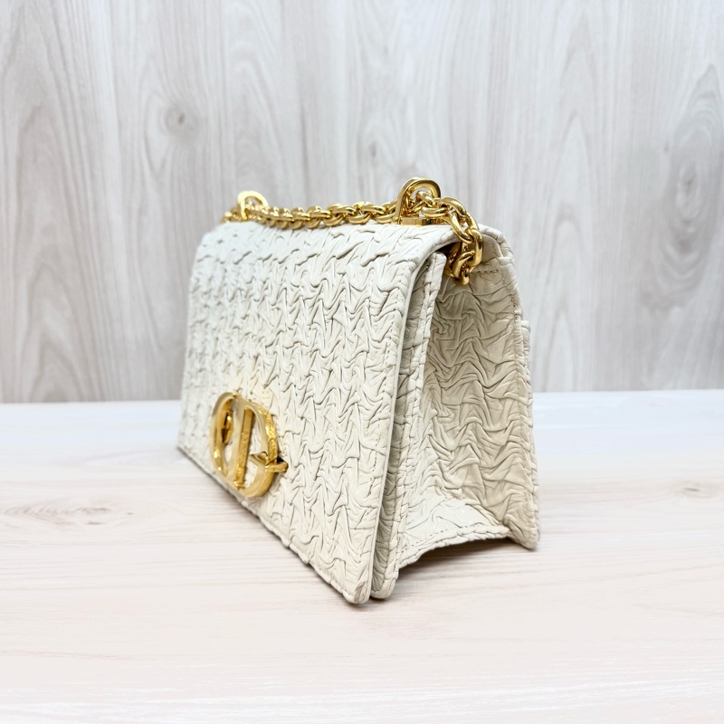 DIOR🤍限量款白金波紋小羊皮蒙田30M9220UPGO-3