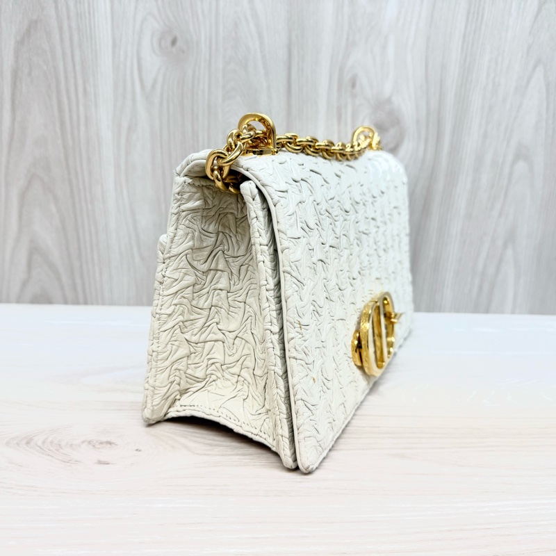 DIOR🤍限量款白金波紋小羊皮蒙田30M9220UPGO-4