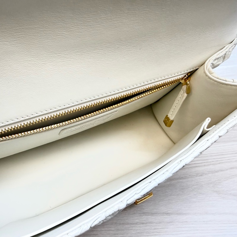 DIOR🤍限量款白金波紋小羊皮蒙田30M9220UPGO-15