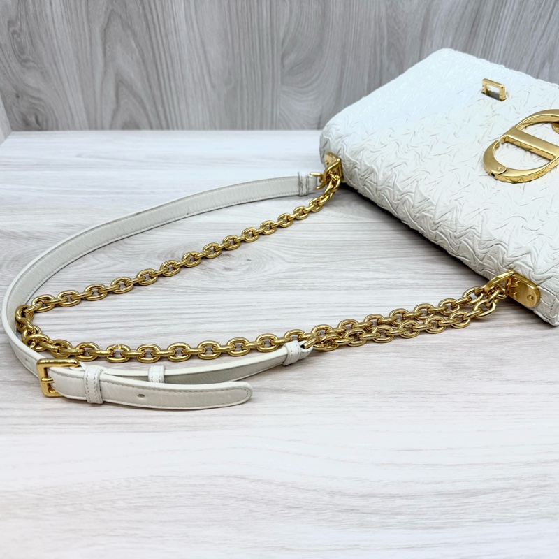 DIOR🤍限量款白金波紋小羊皮蒙田30M9220UPGO-22