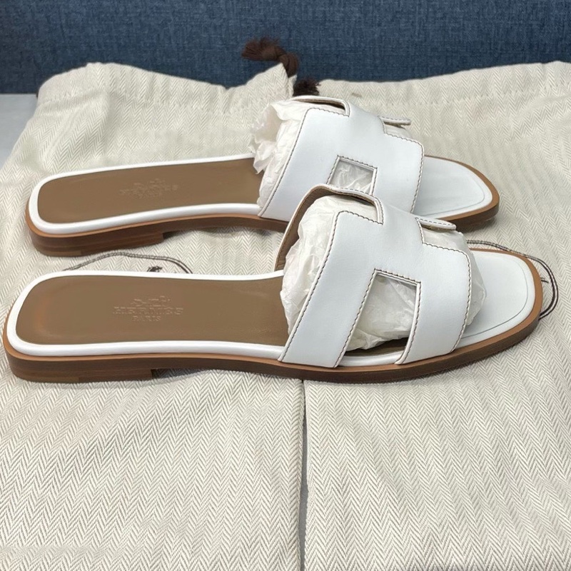 閒置 未使用 愛馬仕Hermes拖鞋，36碼，附件盒子塵袋，-5