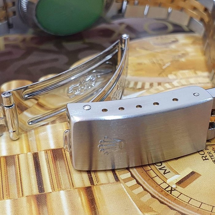 【大眾名錶】ROLEX 勞力士 79173 Datejust 蠔式日誌 女錶半金款 金面直條紋面盤 大眾名錶B1197-6