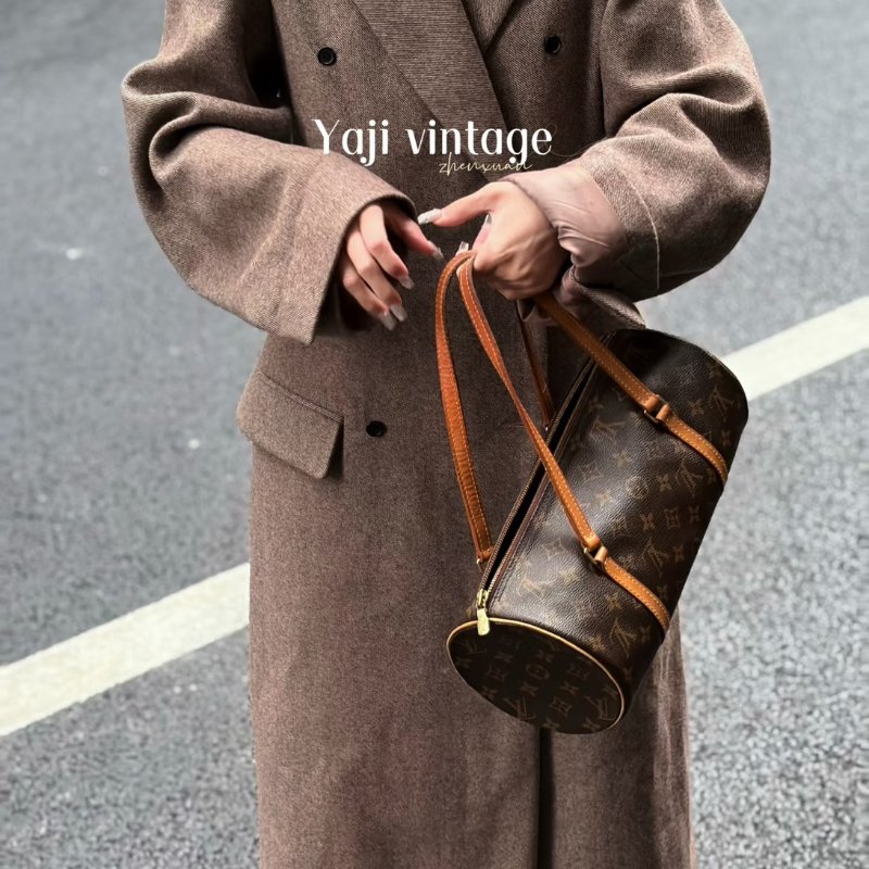 LOUIS VUITTON Papillon 30圓筒子母包 - 老花-1