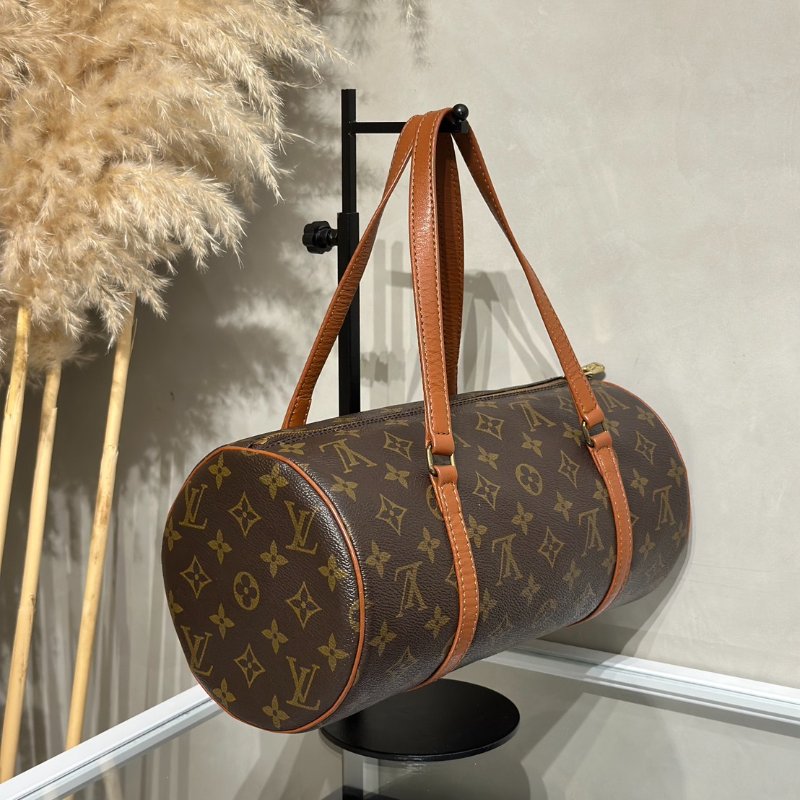 LOUIS VUITTON Papillon 30圓筒子母包 - 老花-2