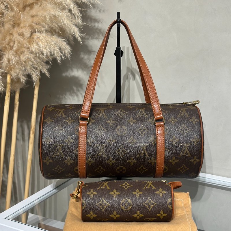 LOUIS VUITTON Papillon 30圓筒子母包 - 老花-27
