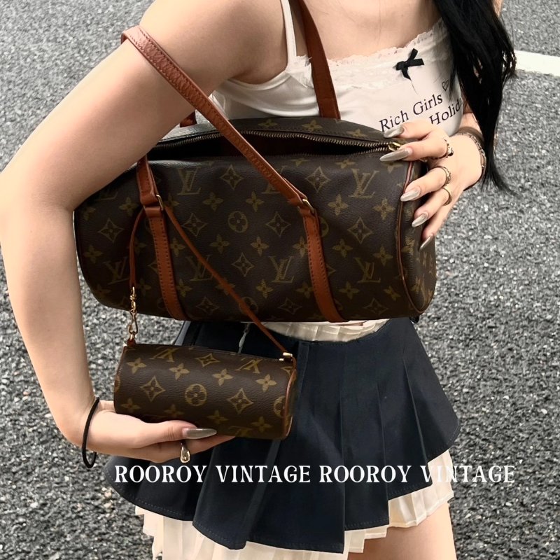 LOUIS VUITTON Papillon 30圓筒子母包 - 老花-28