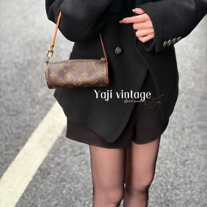 LOUIS VUITTON Papillon 30圓筒子母包 - 老花-29