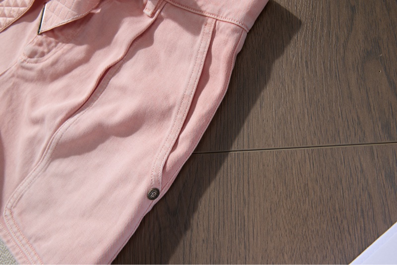 ❤️Chanel🌸 櫻花粉紅色牛仔短褲-3