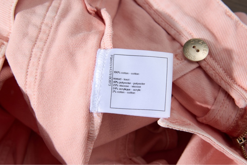 ❤️Chanel🌸 櫻花粉紅色牛仔短褲-6