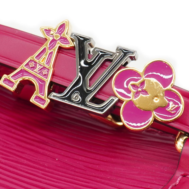 Louis Vuitton 展示品 Alma Mini EPI皮革手提斜背兩用包(M14961-桃紅)-6