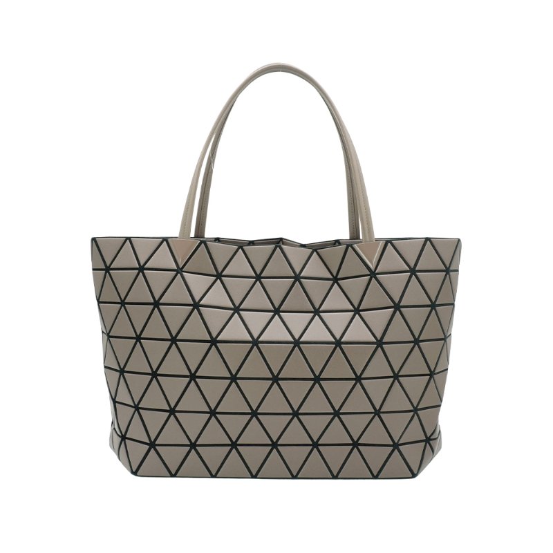 Issey Miyake 霧面幾何大型手提肩背包(深咖)-2