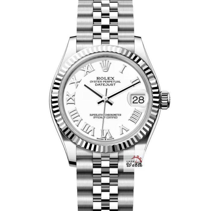 【大眾名錶】ROLEX勞力士 278274 Datejust 蠔式新款中型 白羅馬面 2026/02 大眾名錶B1083-0