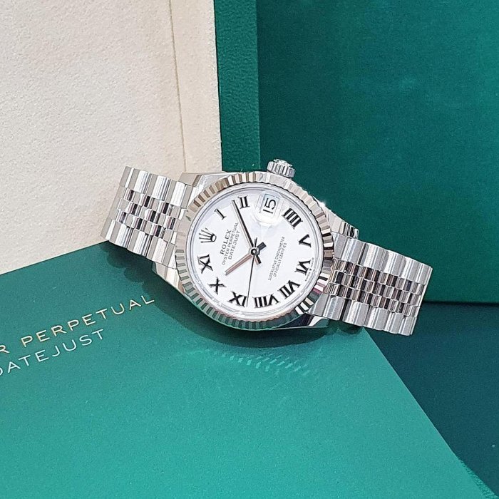 【大眾名錶】ROLEX勞力士 278274 Datejust 蠔式新款中型 白羅馬面 2026/02 大眾名錶B1083-2
