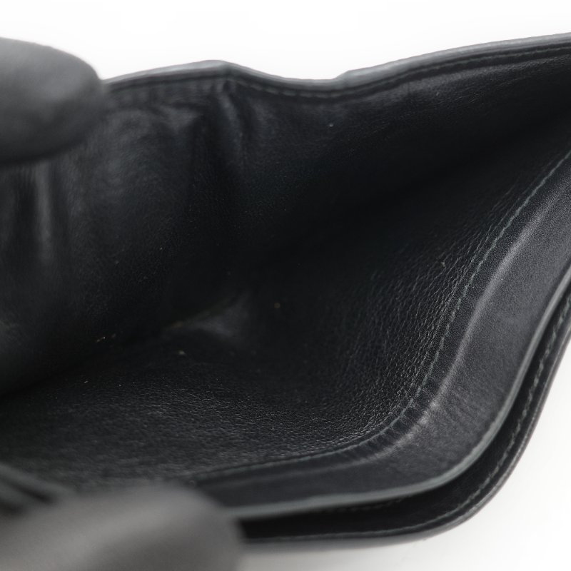 Bottega Veneta 寶緹嘉 Intrecciato 15 經典 黑色寬編織 頂級小牛皮 八卡位雙折短夾-17