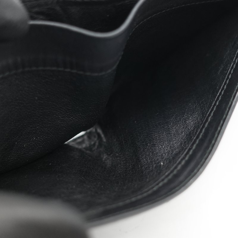 Bottega Veneta 寶緹嘉 Intrecciato 15 經典 黑色寬編織 頂級小牛皮 八卡位雙折短夾-18