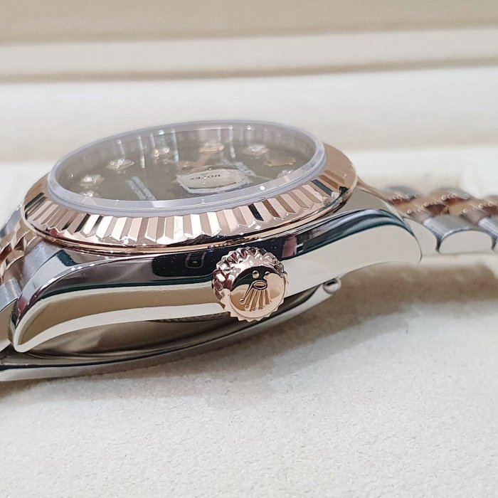 【大眾名錶】Rolex 勞力士 279171 LADY-DATEJUST 新款半金女錶 綠色面盤 大眾名錶G214-6