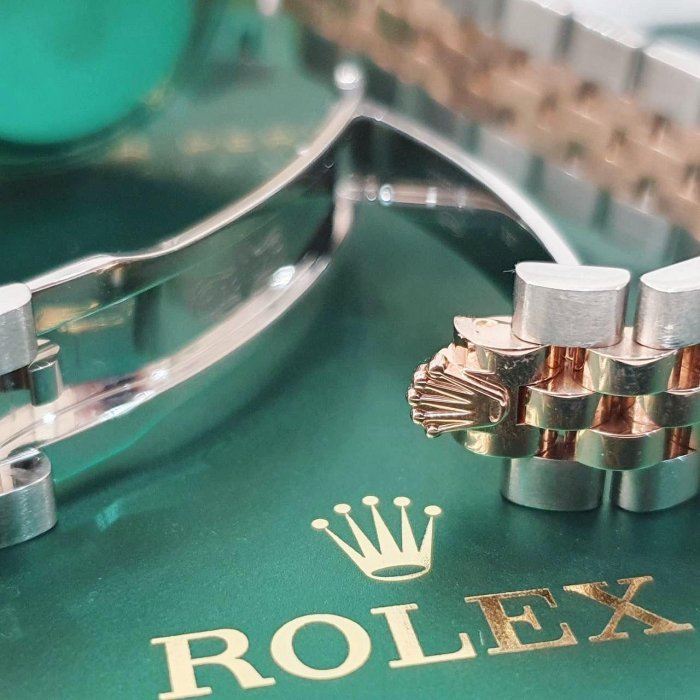 【大眾名錶】Rolex 勞力士 279171 LADY-DATEJUST 新款半金女錶 綠色面盤 大眾名錶G214-8