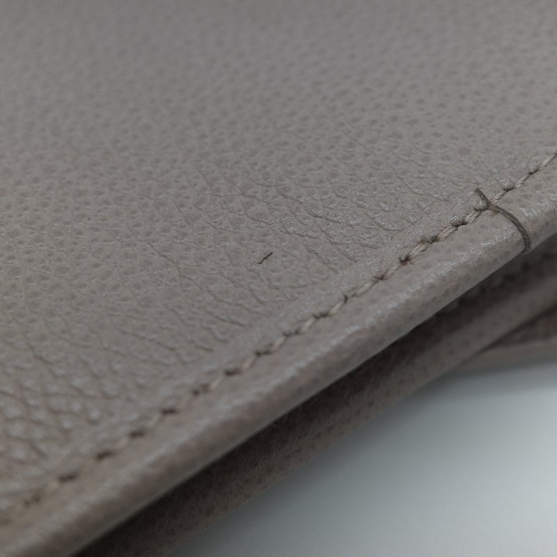 Longchamp 瓏驤 Le Foulonné 斑鳩灰色 經典粒面小牛皮 小型直式手提斜背兩用包-12