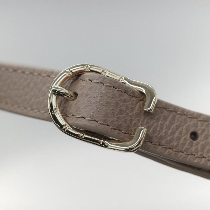 Longchamp 瓏驤 Le Foulonné 斑鳩灰色 經典粒面小牛皮 小型直式手提斜背兩用包-16