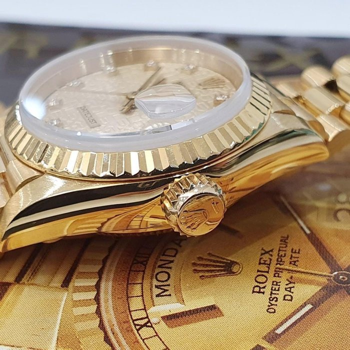 【大眾名錶】ROLEX 勞力士 69178 Datejust 18K金女錶 金十鑽紀念面盤 錶徑26 大眾名錶B1173-7
