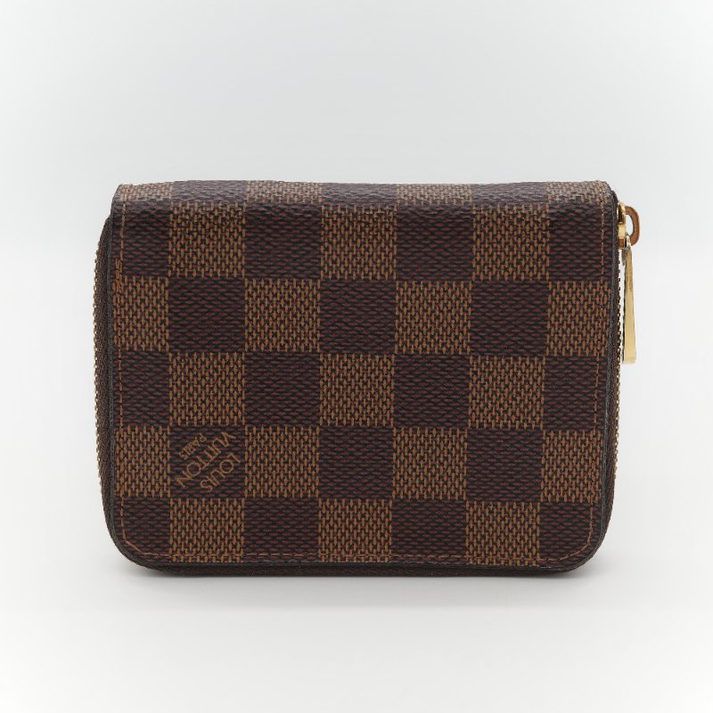 Louis Vuitton 路易威登 Damier 棋盤格紋 經典老花 帆布 ㄇ字型 拉鍊零錢包短夾-2