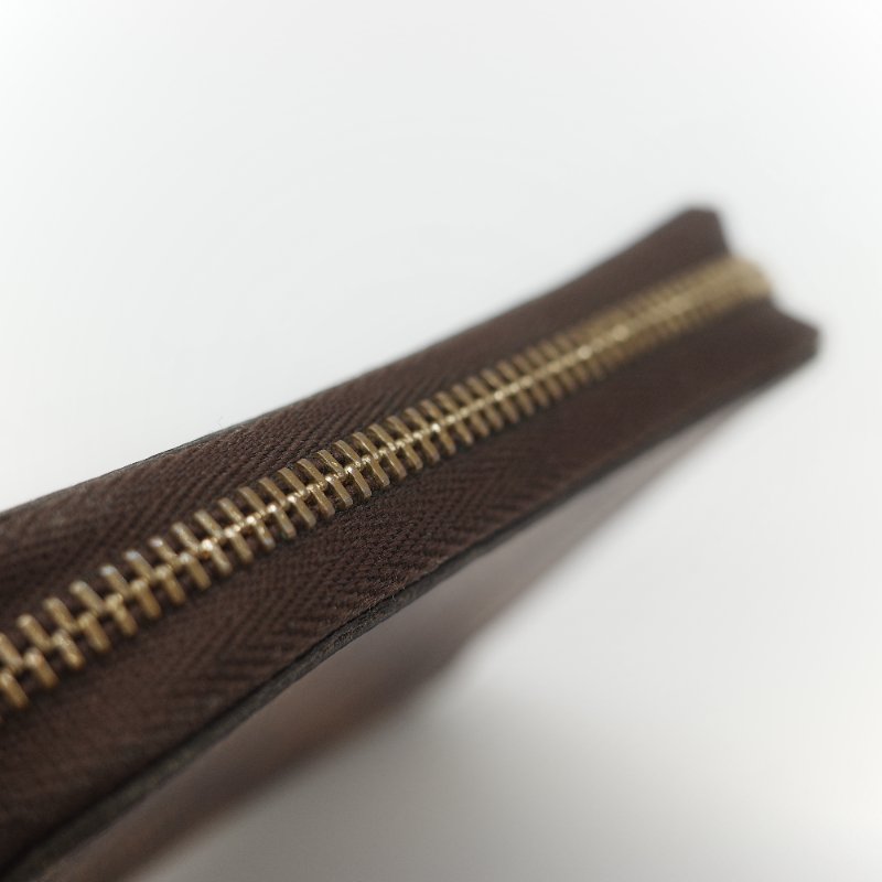 Louis Vuitton 路易威登 Damier 棋盤格紋 經典老花 帆布 ㄇ字型 拉鍊零錢包短夾-10