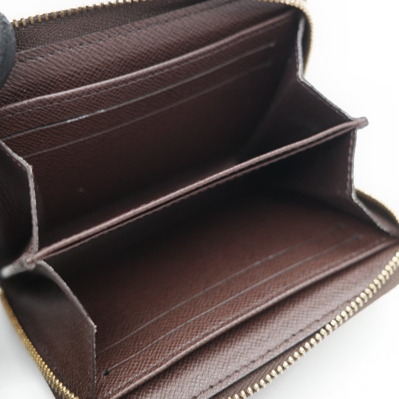 Louis Vuitton 路易威登 Damier 棋盤格紋 經典老花 帆布 ㄇ字型 拉鍊零錢包短夾-11