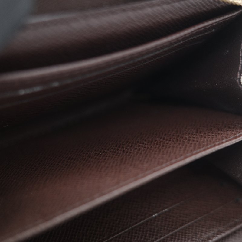 Louis Vuitton 路易威登 Damier 棋盤格紋 經典老花 帆布 ㄇ字型 拉鍊零錢包短夾-13